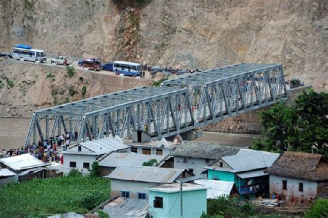 10 bridges connecting Sindhuli to Ramechhap and Okhaldhunga districts damaged