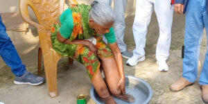 Daily routine of elephantiasis patients becoming easier with self-care training