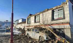 In Pictures: Earthquake-damaged houses in Tibet