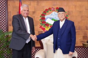 PM Oli, Sri Lankan’s former President meet