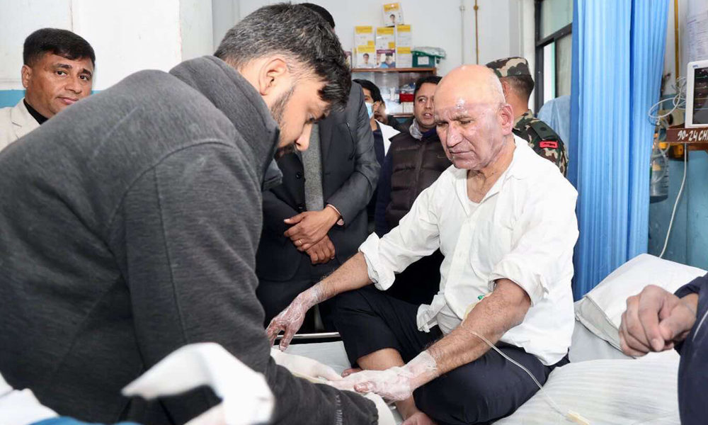 FM Paudel and Mayor Acharya treatment in high medical supervision: Kritipur Hospital