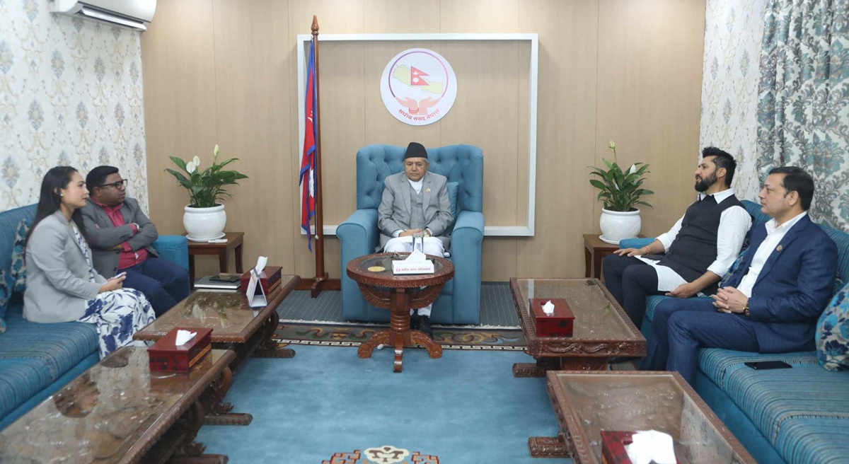 RSP President Lamichhane holds meeting with Speaker Ghimire