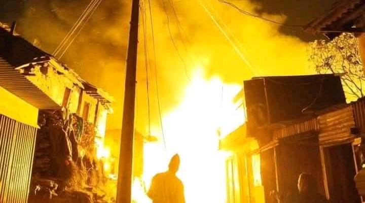 Worth more than Rs 70 million damaged in Jaigad Bazaar fire