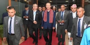 Chinese Vice Chair Xiao Jie Arrives in Kathmandu for Official Visit