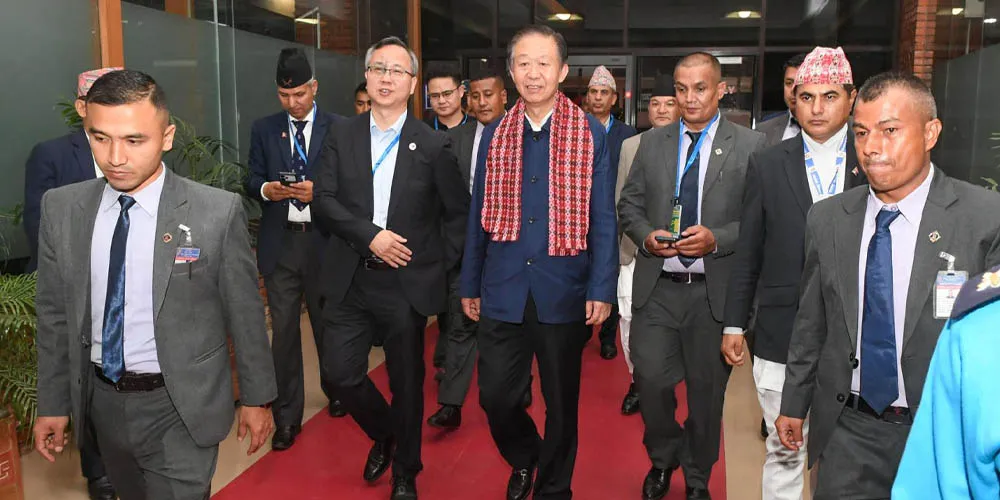Chinese Vice Chair Xiao Jie Arrives in Kathmandu for Official Visit
