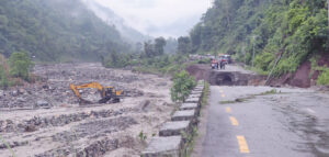 Erosion in Koshi Highway worries entire eastern hills