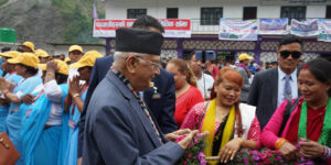 Prime Minister Oli arrives in Narchyang