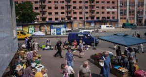 Russian drones damage a maternity hospital