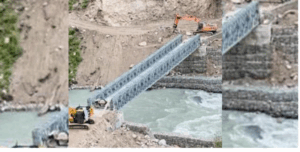 Bailey Bridge installed over Lotikhola connecting Humla and Mugu