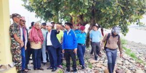 Home Minister inspects under-construction barrage in Mahakali