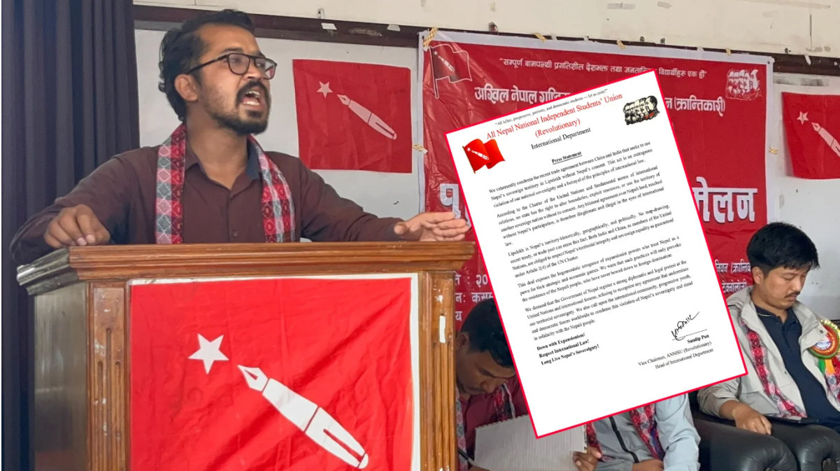 ANNISU (Revolutionary) slams India-China deal over disputed Lipulekh area