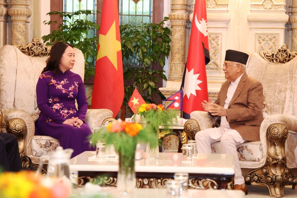 Prime Minister Oli and Vietnamese Vice President hold meeting