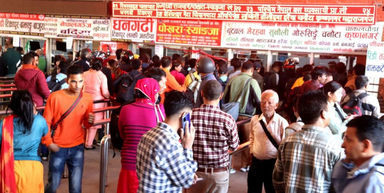 Over 138,000 people leave Kathmandu in three days