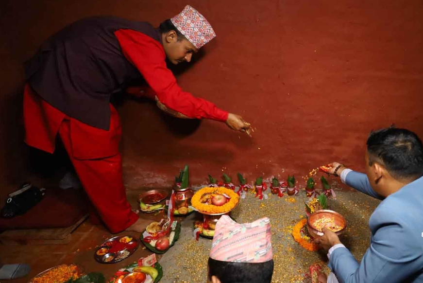 Jamara sowed in Gorkhadurbar