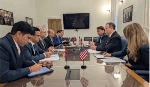 Finance Minister Khanal busy holding meetings