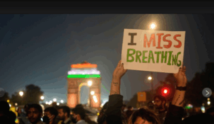 Air pollution levels surge in India’s capital, sparking rare protests