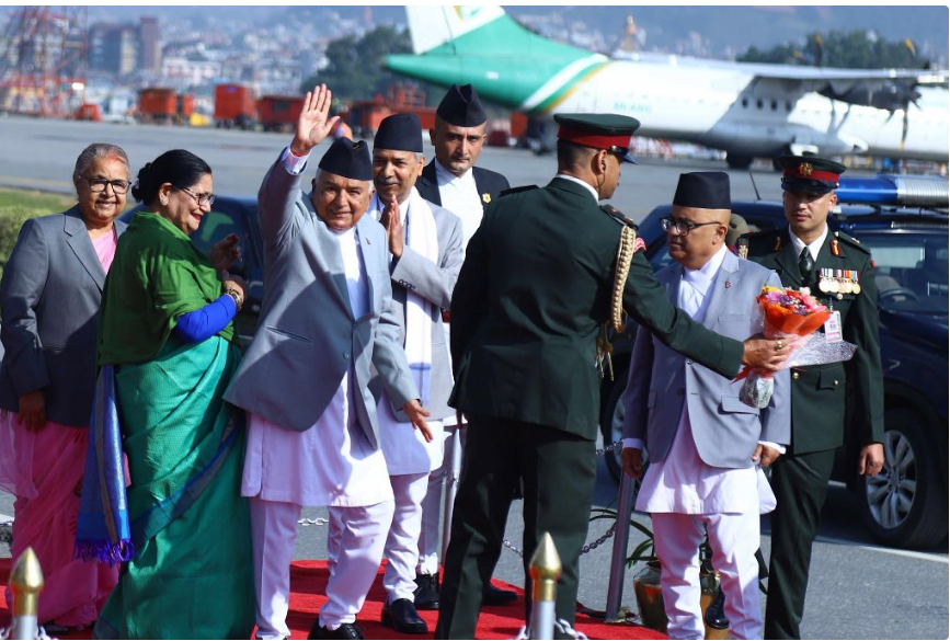 President Paudel embarks on Qatar visit