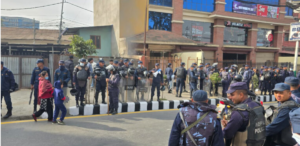 Youth protest at Maitighar calls for all-party government ahead of elections