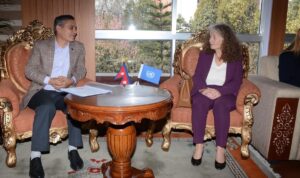 Home Minister Aryal holds meeting with UN resident coordinator Yahya