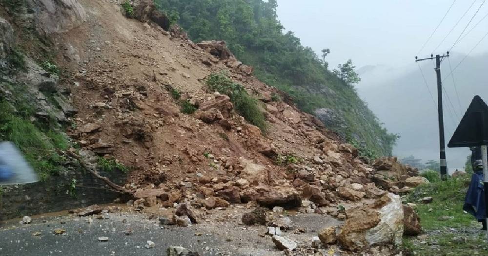 ‘Mechi Highway’ blocked again due to landslide