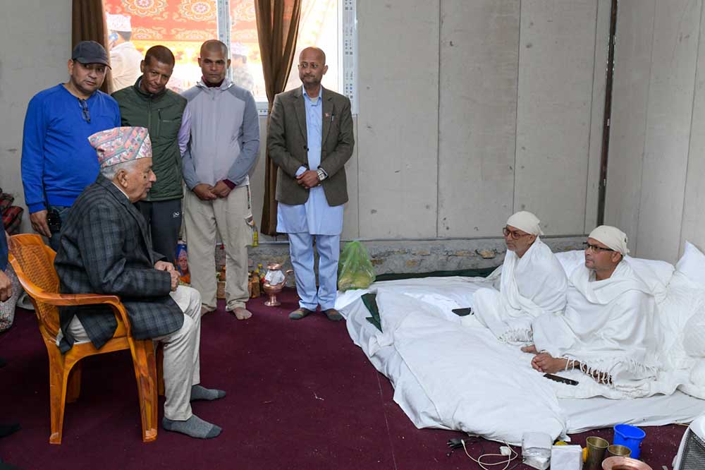 President Paudel extends condolences to Oli and family