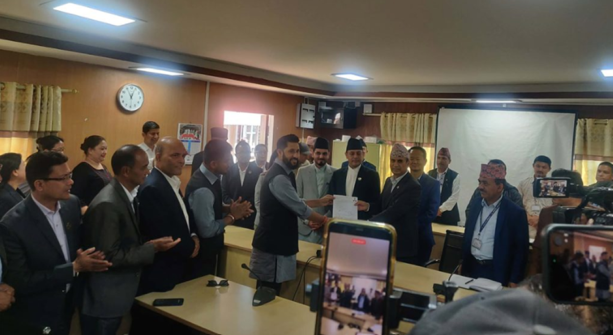 RSP’s Aryal files nomination for HoR speaker