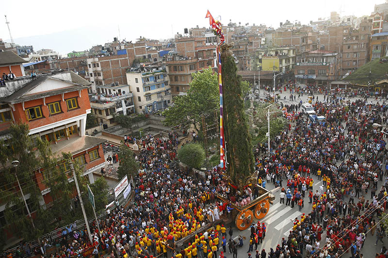 Rato Machhindranath chariot procession begins