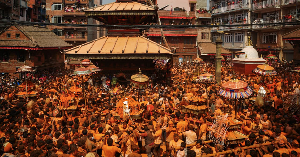 Sindoor Jatra observed in Madhyapur Thimi 