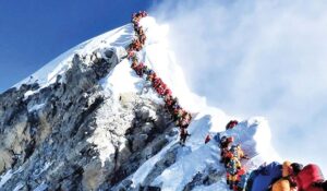 Concern over increasing human pressure on ‘Mount Everest’