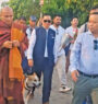 International peace ambassador ‘Aloka’ arrives in Lumbini with ‘global peace walk team’