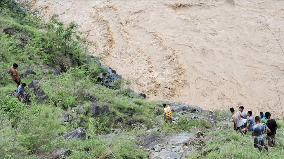 Karnali bus accident: One dead, another found injured, many feared missing